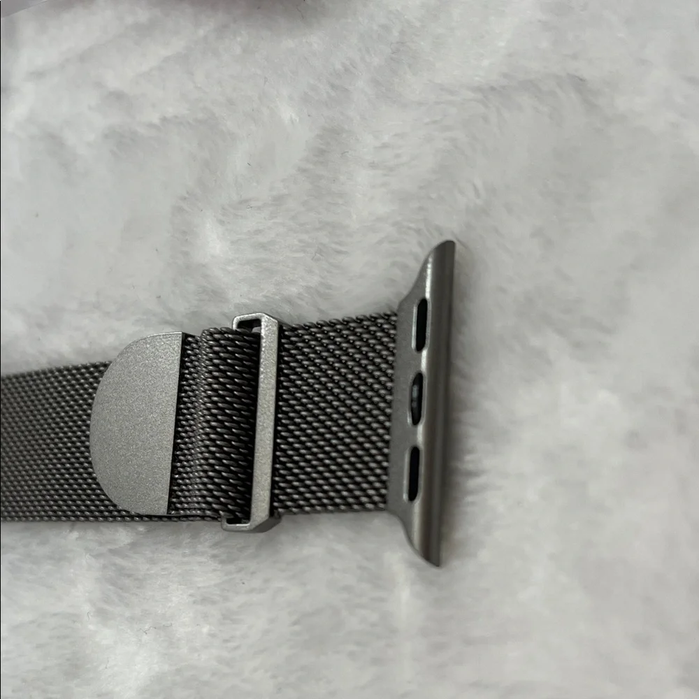 NWT Silver Mesh Apple Watch Band